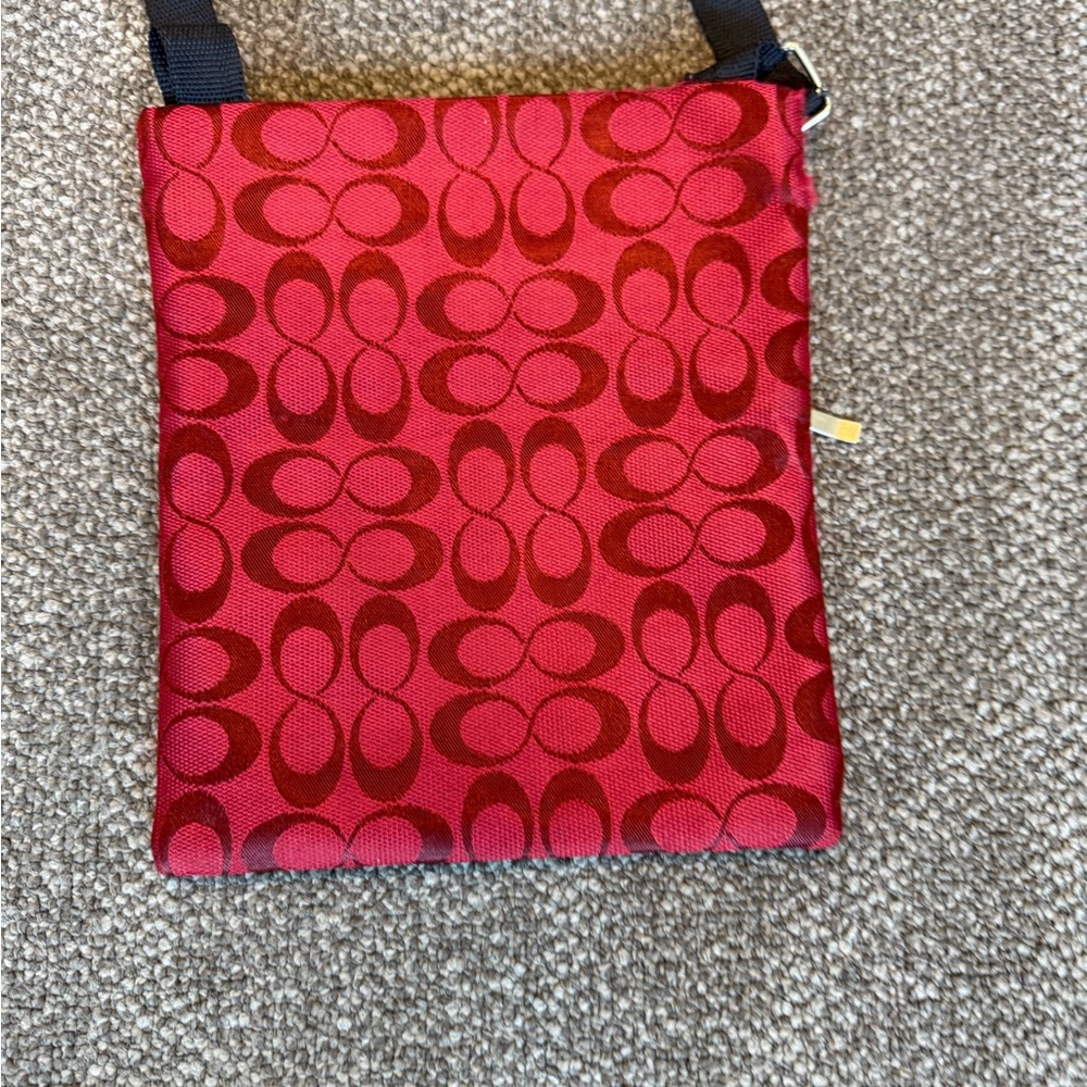 Vintage Coach Red and Black Crossbody Bag - Picture 8 of 11